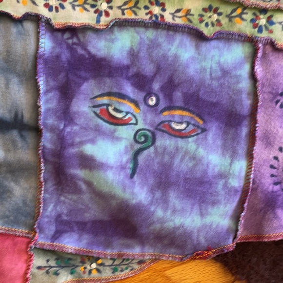 🌺 COLORFUL 100% Cotton Tank Made in Nepal Sz. S! - Picture 6 of 8